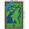 Trends International NBA Minnesota Timberwolves - Logo 25 Framed Wall Poster Prints - 3 of 4