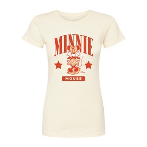 Women's - Disney - Minnie Mouse Collegiate Fitted Graphic T-Shirt - 1 of 3