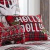 Thatch Home Spencer Plaid Holly Jolly Tassel Pillow - Levtex Home - 3 of 4