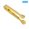 Unique Bargains Stainless Steel Kitchen Mini Ice Appetizers Dessert Serving Tongs - 3 of 4