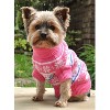 Doggie Design Combed Cotton Snowflakes and Hearts Dog Sweater- Pink - 3 of 3