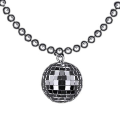 Magic Matt’s Brilliant Blinkys Disco Ball Charm Necklace On Silver Beads