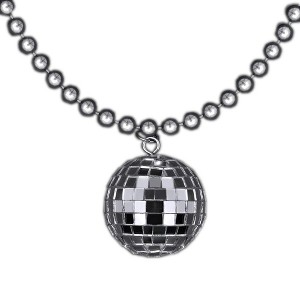 Magic Matt’s Brilliant Blinkys Disco Ball Charm Necklace On Silver Beads - 1 of 1