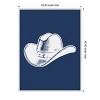 Amanti Art Navy Blue Cowboy Hat by Jolly and Dash Canvas Wall Art Print Framed - 3 of 4