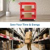 Vynxaria Folding Service Cart with Wheels - Portable 3-Tier Trolley for Home & Business - 4 of 4