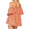 Women's Clarissa Zebra Print Cold Shoulder Top - GiGiO - 2 of 4