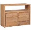 vidaXL Sideboard Natural wood color Solid teak wood 31.5 x 11.8 x 23.6 in - 2 of 4