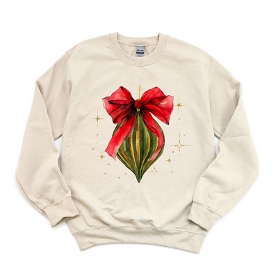 Simply Sage Market Women's Graphic Sweatshirt Coquette Christmas Ornament