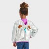 Toddler Girls' Afro Unicorn Cosplay Anorak Jacket - Silver - image 2 of 3
