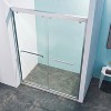 NicBex Shower Door for Bathroom Double Sliding Shower Doors with 5/16" (8mm) Thick SGCC Clear Tempered Glass and Aluminium Alloy Frame - image 3 of 4