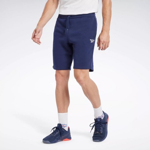 Reebok Identity Fleece Shorts Mens Athletic Shorts Medium Vector Navy /  Vector Navy