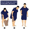 Tirrinia Adults Wearable Beach Towel, Surf Cape Changing Towel with Hood, Microfiber Wetsuit Changing Robe, Oversized - 4 of 4