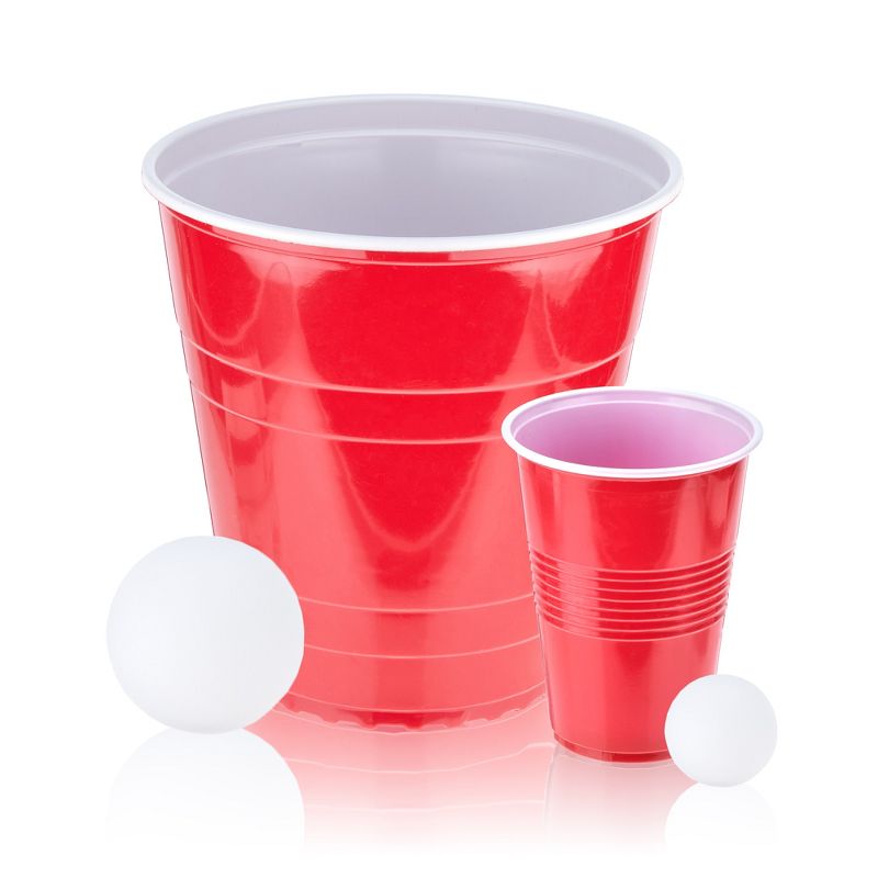 True XL Beer Pong Set with Jumbo Party Cups, Drinking Games for Adults, Each Cup is 110 ounces, Includes 20 Cups and 4 XL Pong Balls, 5 of 8