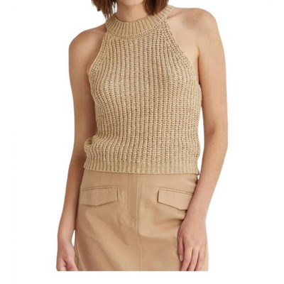 Women's Audrey Chunky Knit Halter Top - CRESCENT