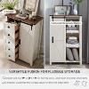 SinCiDo Farmhouse Modern 5 Drawer Tall Dresser w/Sliding Barn Door, Storage Organizer Dresser for Bedroom, Living Room & Kids Room - 4 of 4