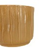 Wavy Ribbed Planter Brown Stoneware - 3 of 4