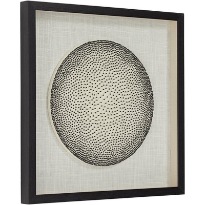Geometric Burst Black and White Framed Wall Art Set