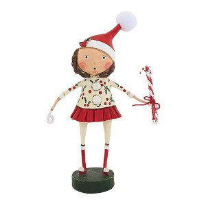 Lori Mitchell 7.5 Inch Candie's Canes Peppermint Santa Hat Figurines - 1 of 3