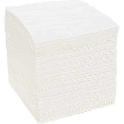 Sparkle and Bash 1200 Pack White Paper Cocktail Napkins for Party Supplies Bulk, Square, 4.5x4.5"