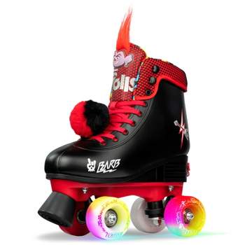 Crazy Skates Trolls Size Adjustable Roller Skates - Barb From The Trolls World Tour Movie