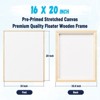 HANSILK Blank Framed Canvas for Painting | 10x10 inch Modern Empty Canvas in Natural Wood Color | Blank Canvas with Frame for Personalized Wall Art - 2 of 4