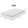 Dsvimoy Mattress Hybrid Gel Memory Foam with Pocket Coils for Cooling and Comfort, White, 41"*18"*18" - 3 of 4