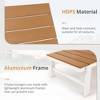 Arceso Aluminum Chaise Lounge Chair Outdoor, HDPS Patio Lounge Chair, 5 Positions Adjustable Backrest, Wheels for Pool Outside Poolside Deck - 3 of 4