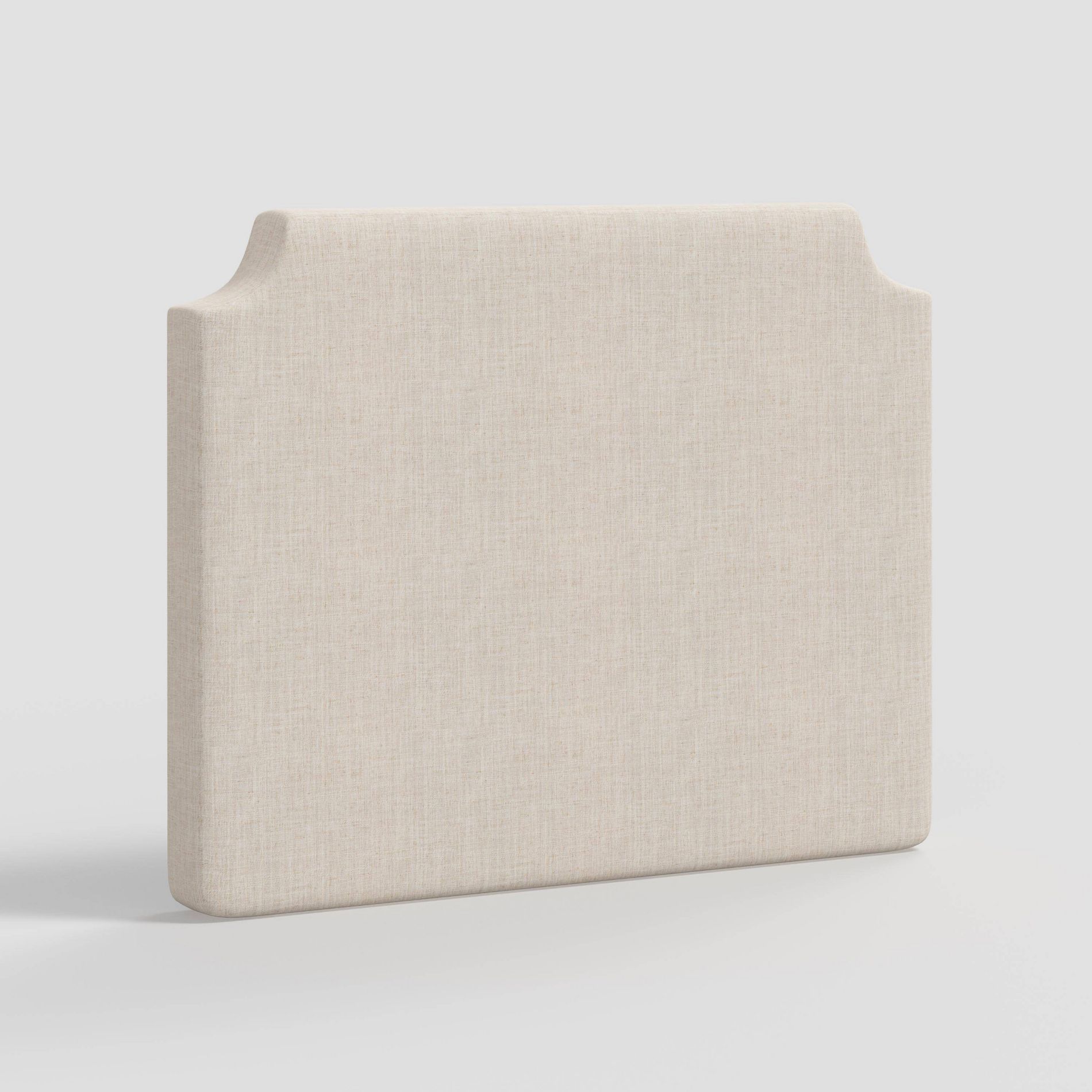 Twin Molly Notched Stick-on-the-Wall Dorm Headboard Classic Linen Talc - Threshold™