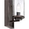 John Timberland Noble Rustic Industrial Wall Light Sconces Set of 2 Bronze Hardwired 6 3/4" Fixture Clear Seeded Glass for Bedroom House - 3 of 4
