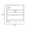 RISOKEYS 3 Drawers Dresser with 3 Wide Drawers,Object Decorative and Other Objects, ,for Bedroom and Living Room - 3 of 4