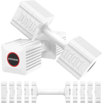 Adjustable Dumbbell Set of 2, Each Hand Weights for Women & Men, Free Weights for Home Gym Fitness