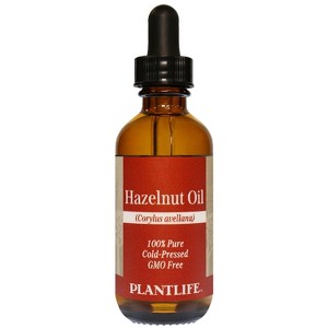 Plantlife Hazelnut Carrier Oil - Cold Pressed, Non-GMO, and Gluten-Free Carrier Oil for Skin, Hair, and Personal Care - 1 of 2