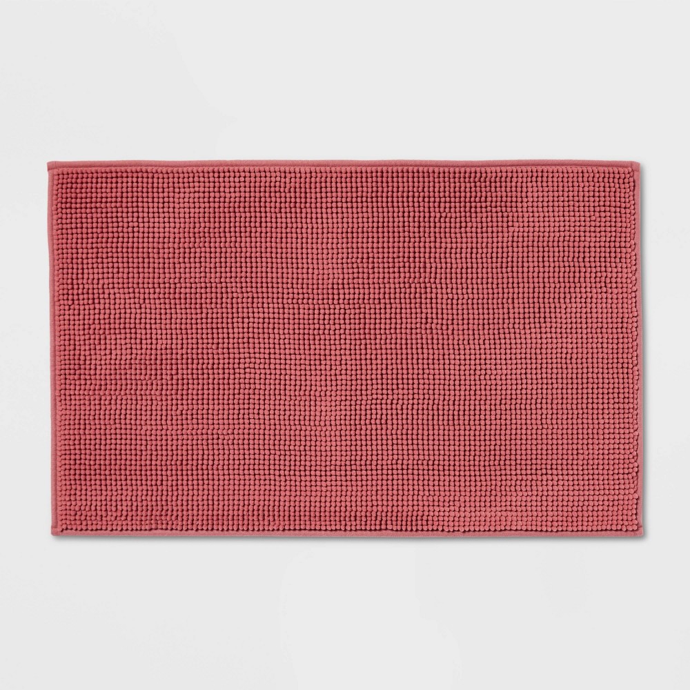 20inx32in Everyday Chenille Bath Rug Pink - Room Essentials™