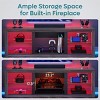 Bestier TV Stand Modern Entertainment Center for TVs up to 75" with LED Light and Storage Shelves - 4 of 4