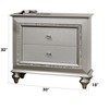 NicBex Nightstand with Drawers,Side Table with Metal Handles and Elegant Finish,Modern Bedside Table for Bedroom,Living Room - 3 of 4