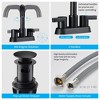 Bathroom Faucet 2 Handle 4 Inch Centerset Bathroom Sink Faucets - 4 of 4