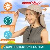 SUN CUBE Wide Brim Sun Hat with Neck Flap, UPF50+ Hiking Safari Fishing Hat for Womens, Sun Protection Beach Hat - 4 of 4