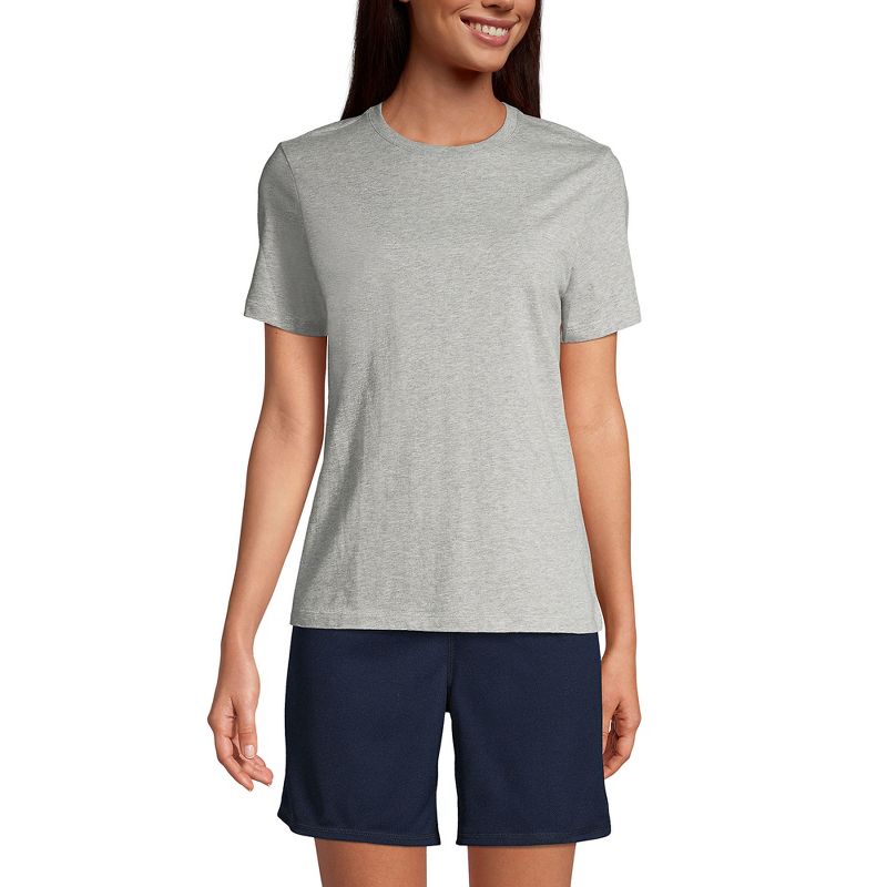 Lands' End School Uniform Women's Short Sleeve Feminine Fit Essential T-shirt, 3 of 5