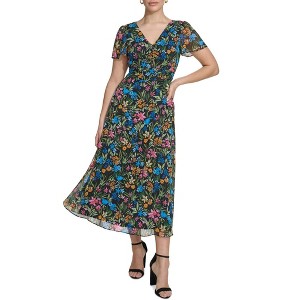 Kensie Womens Printed Floral A-line Dress - 1 of 1
