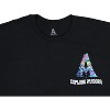 Seven Times Six Avatar: The Way Of Water Men's Distressed Explore Pandora Logo T-Shirt Tee Black - 3 of 4