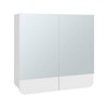 ChicFurnit Bathroom Storage Cabinet Medicine Cabinet with Two Mirrors and Three Shelves for Bathroom Use, White, 22.44"*21.65"*4.72" - 4 of 4