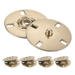 Unique Bargains Alloy Invisible Durable High Hardness Buckle Fasteners Press Studs Buttons 5 Pcs - 1 of 4
