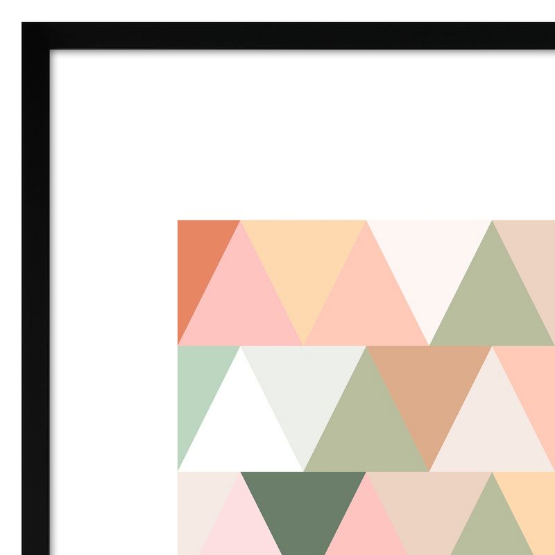 Americanflat Modern Neutral Pink Green Teracotta Geometric By The Print Republic - 3 Piece Set, 6 of 7