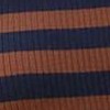 brown navy stripe