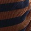 brown navy stripe