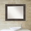 William Framed Bathroom Vanity Wall Mirror Espresso - Amanti Art - 4 of 4