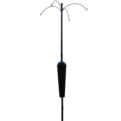 Squirrel Stopper Sequoia Squirrel Proof Pole System with 4 Hanging Stations - Bird Feeder Pole System Only