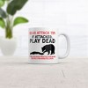 Crazy Dog T-Shirts Bear Attack Tip Mug Funny Sarcastic Animal Novelty Coffee Cup-11oz - image 2 of 4