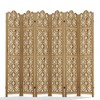Spassway Rustic Folding Wood Room Divider Vintage Freestand Privacy Screen for Room Seperation Living Room Bedroom Office Room - 2 of 4