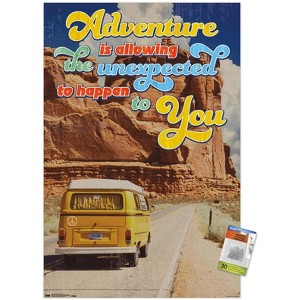 Trends International Old Van - Adventure Is Allowing The Unexpected Unframed Wall Poster Prints - 1 of 4